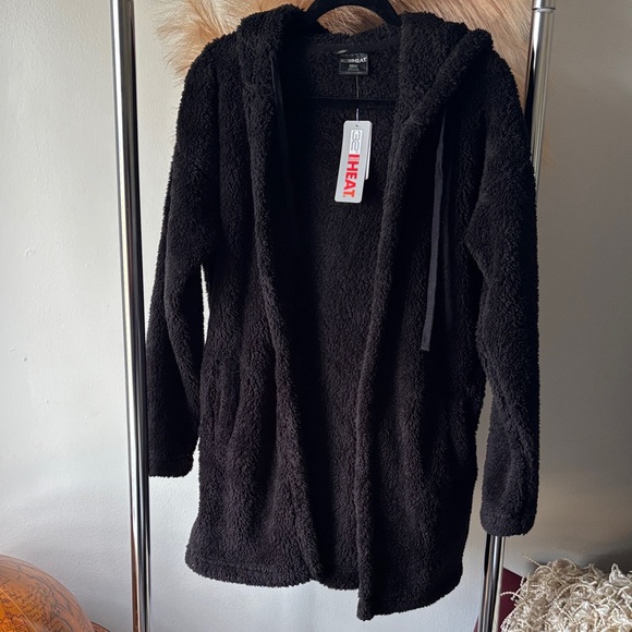 32 Degrees Black Teddy Jacket - Picture 1 of 4